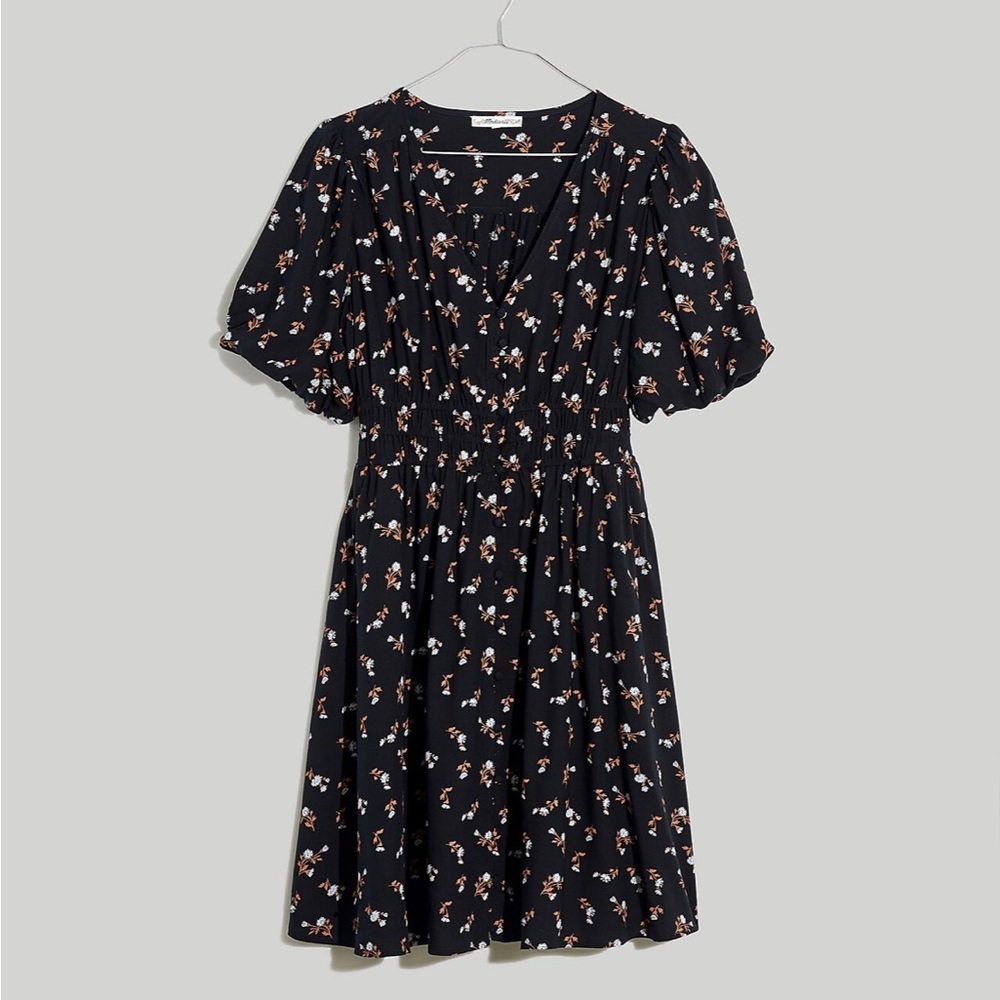 Challis Sophia Mini Dress is Woodland Floral